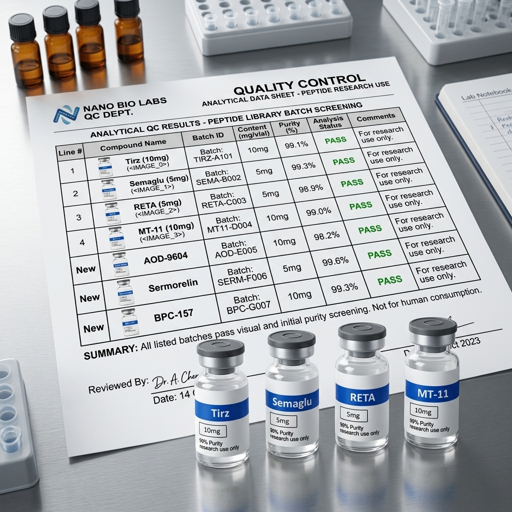 Lab Control and Quality Assurance